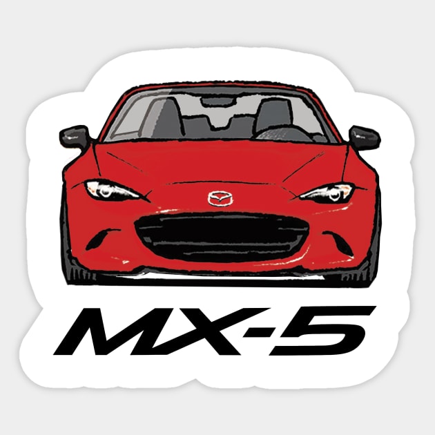 MX-5 ND Red Sticker by Woreth